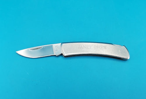 Buck 526 USA Executive Stainless Steel Pocket Knife Plain Edge Lockback!!! 1994