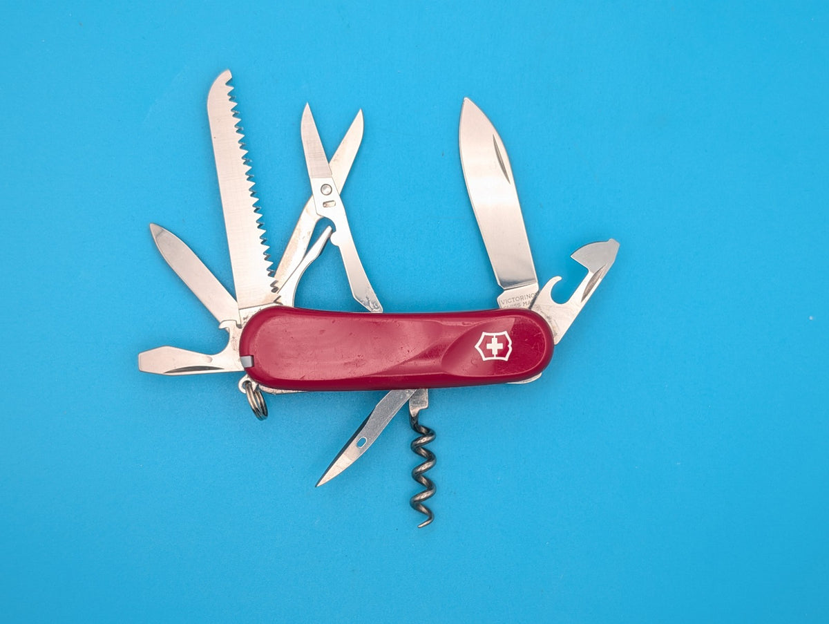 Victorinox Delemont Evo 17 Swiss Army Knife Multi Tool! 85mm Red