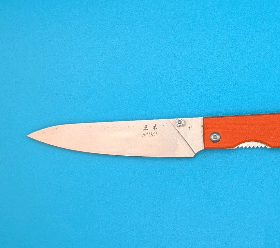 Miki Kitchen Knife Micarta Handle 440A Stainless Steel Blade Made In Japan