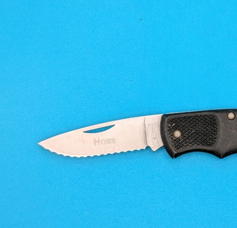Cutco 1886 Serrated Edge Blade USA Lockback Knife! Black Handle! *HOSS*