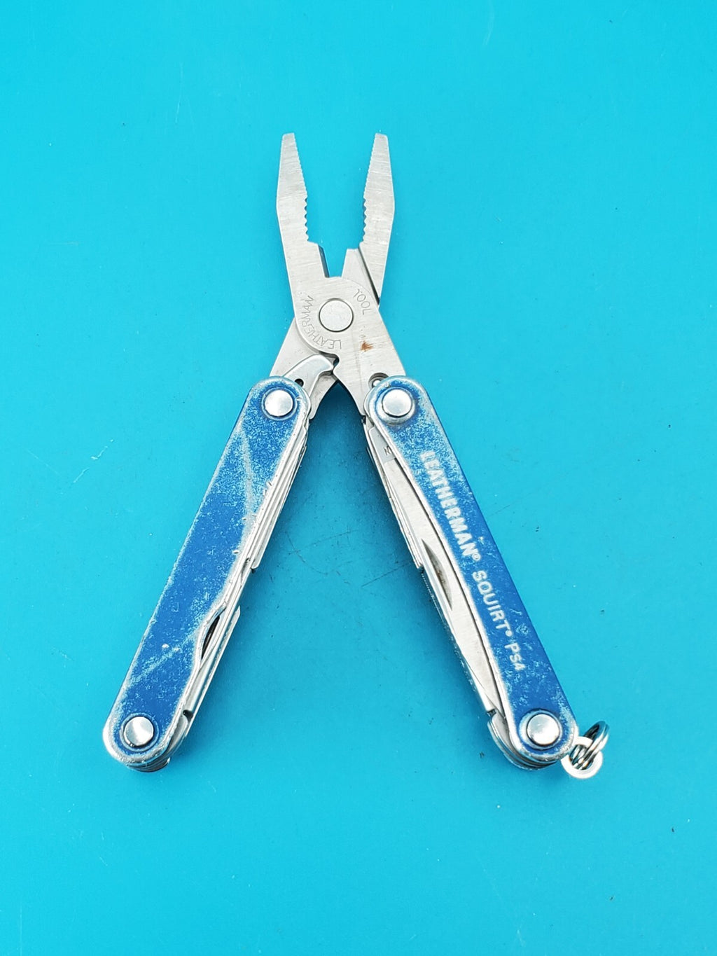 Leatherman SQUIRT PS4 Multi-Tool With Pliers Scissors Knife BLUE!