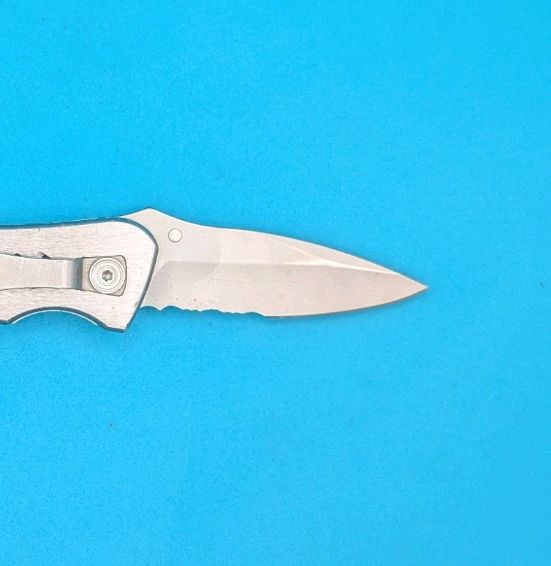 Retired Leatherman C303 Combo Edge Folding Pocket Knife!