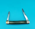 Vintage Western USA 441 Two Blade Pocket Knife! Green Handle!