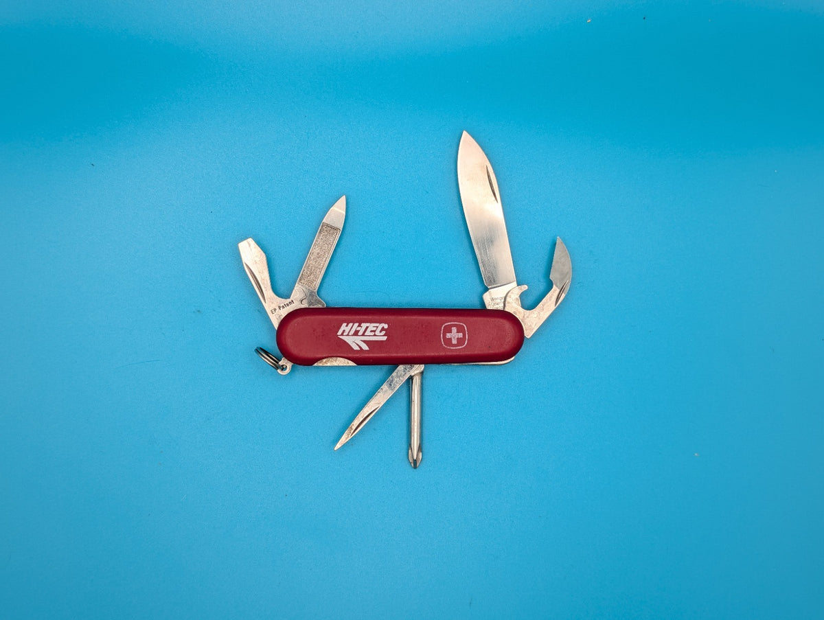 Wenger Highlander Red Swiss Army Knife Multi Tool! 85mm