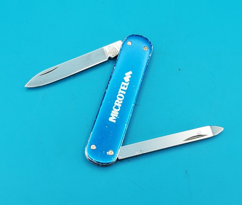 Victorinox 74MM Escort Smooth Blue Alox Swiss Army Knife Multi Tool!