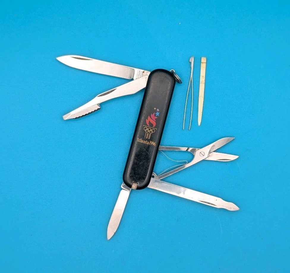 Victorinox Executive Swiss Army Knife, BLACK! RETIRED! ATLANTA 1996