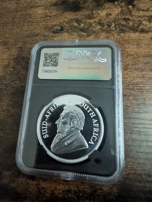 2022 South Africa 1oz Silver Krugerrand Lion Privy Mark Proof NGC PF70
