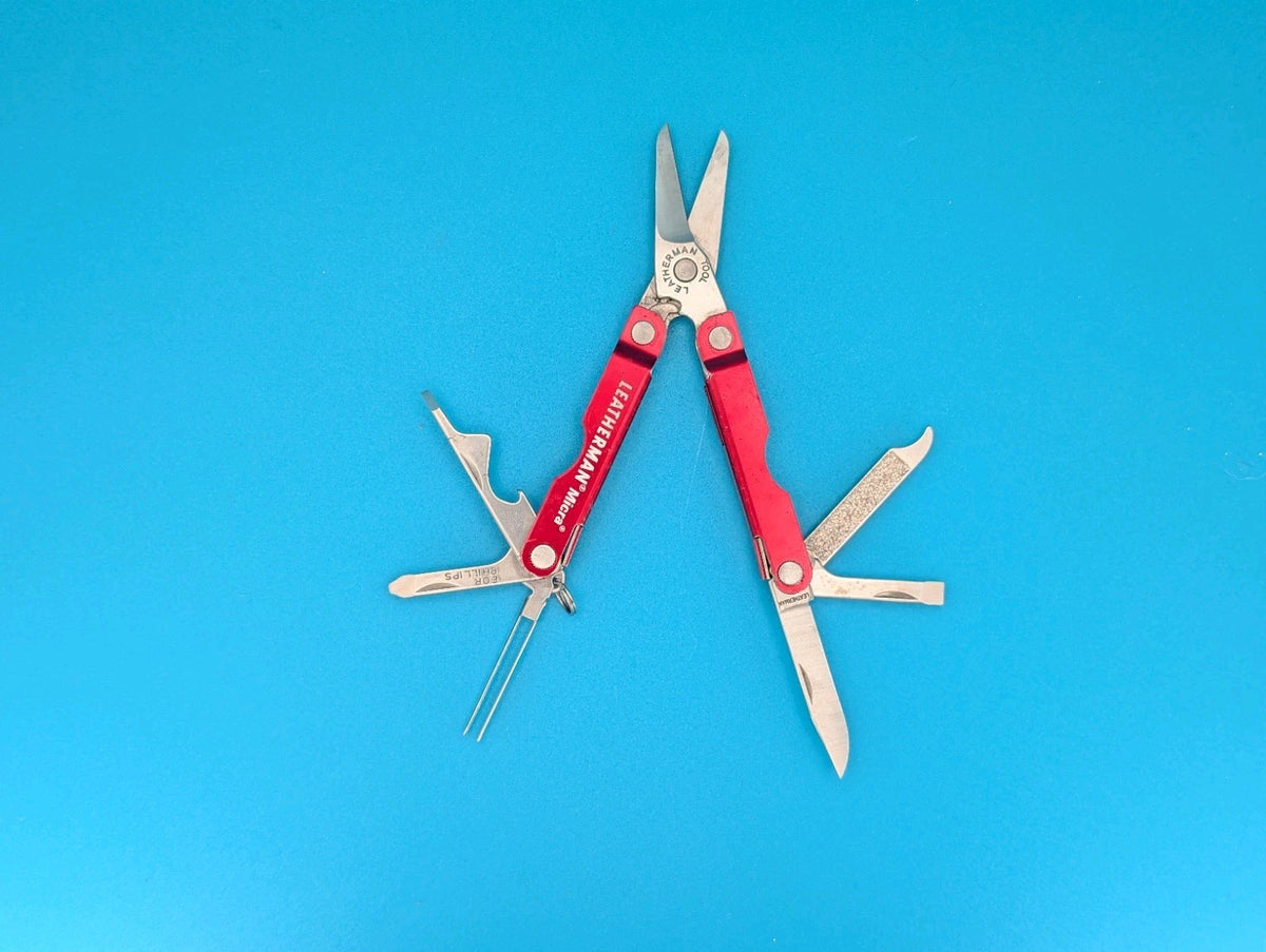 Leatherman Micra Multi-Tool Knife Scissors Key Ring! MIXED COLORS! LOT OF 5!