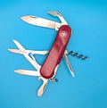 Vintage Wenger EVO 14 Red Swiss Army Knife Multi Tool!