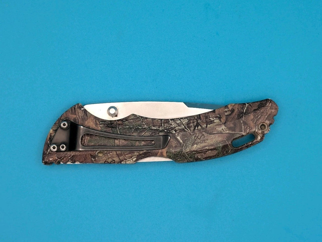 Buck USA FOREST CAMO 286 Lockback Plain Edge Folding Pocket Knife!