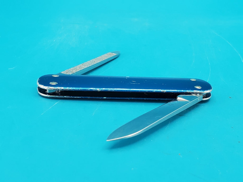 Victorinox 74MM Escort Smooth Blue Alox Swiss Army Knife Multi Tool!