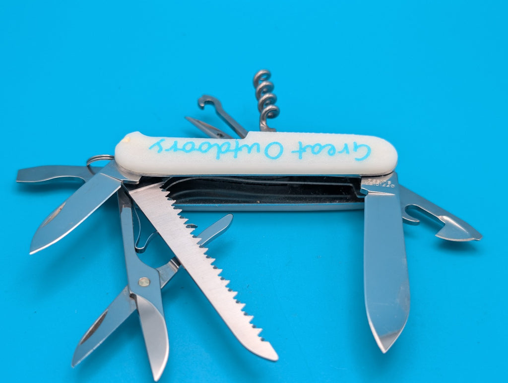 Custom Victorinox Huntsman Glow in the Dark Swiss Army Knife Multi Tool!