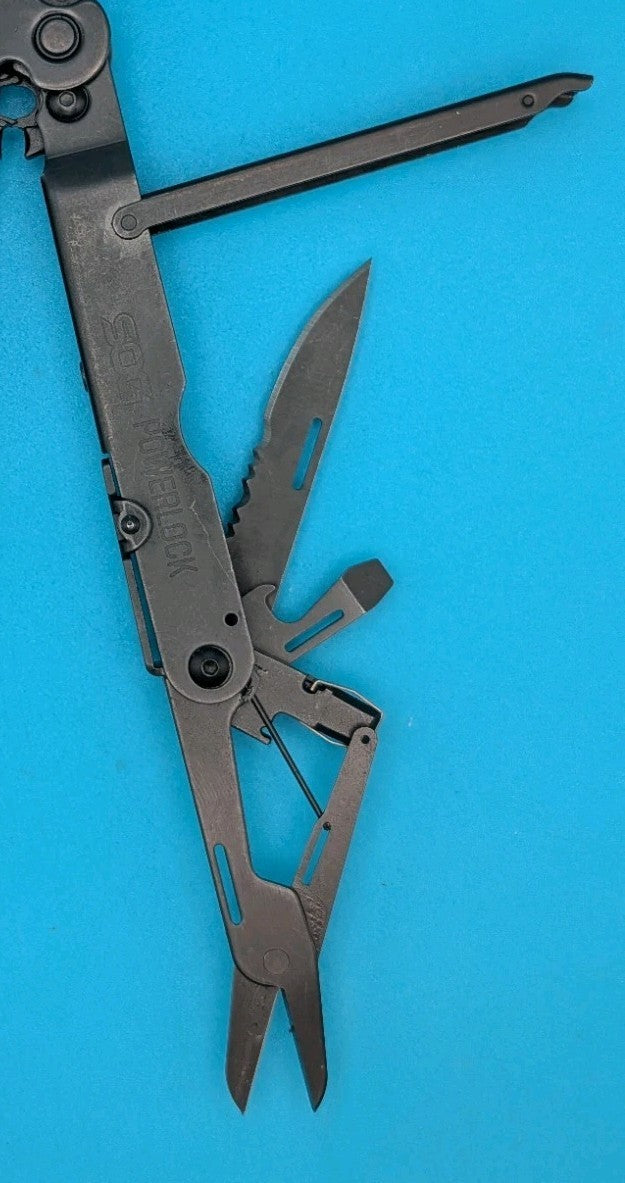 SOG PowerLock Multi Tool! WITH SHEATH! BLACK!