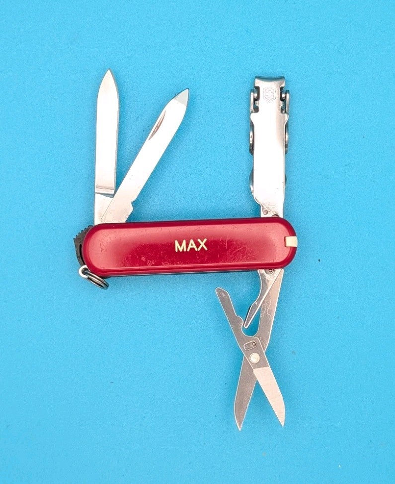 Victorinox Swiss Army Knife - Key Chain - Nail Clip 580 - RED! *MAX*