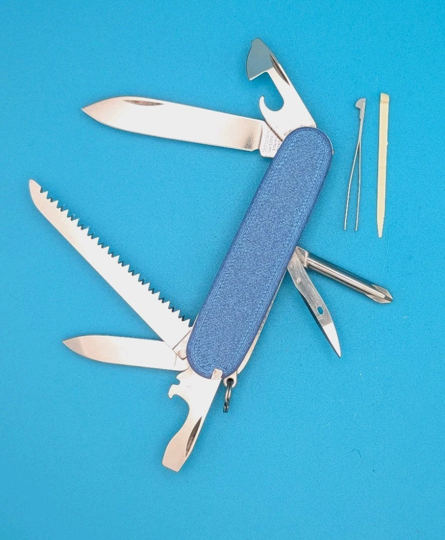 Custom Victorinox Hiker Nebula Purple Swiss Army Knife Multi Tool!