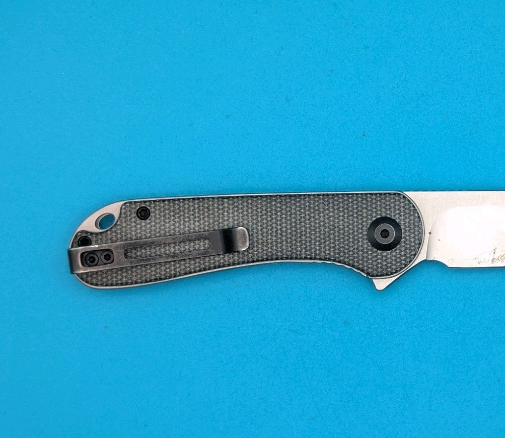 Civivi ELEMENTUM Liner Lock Folding Knife 3" D2 Steel Blade Micarta Handle! USED