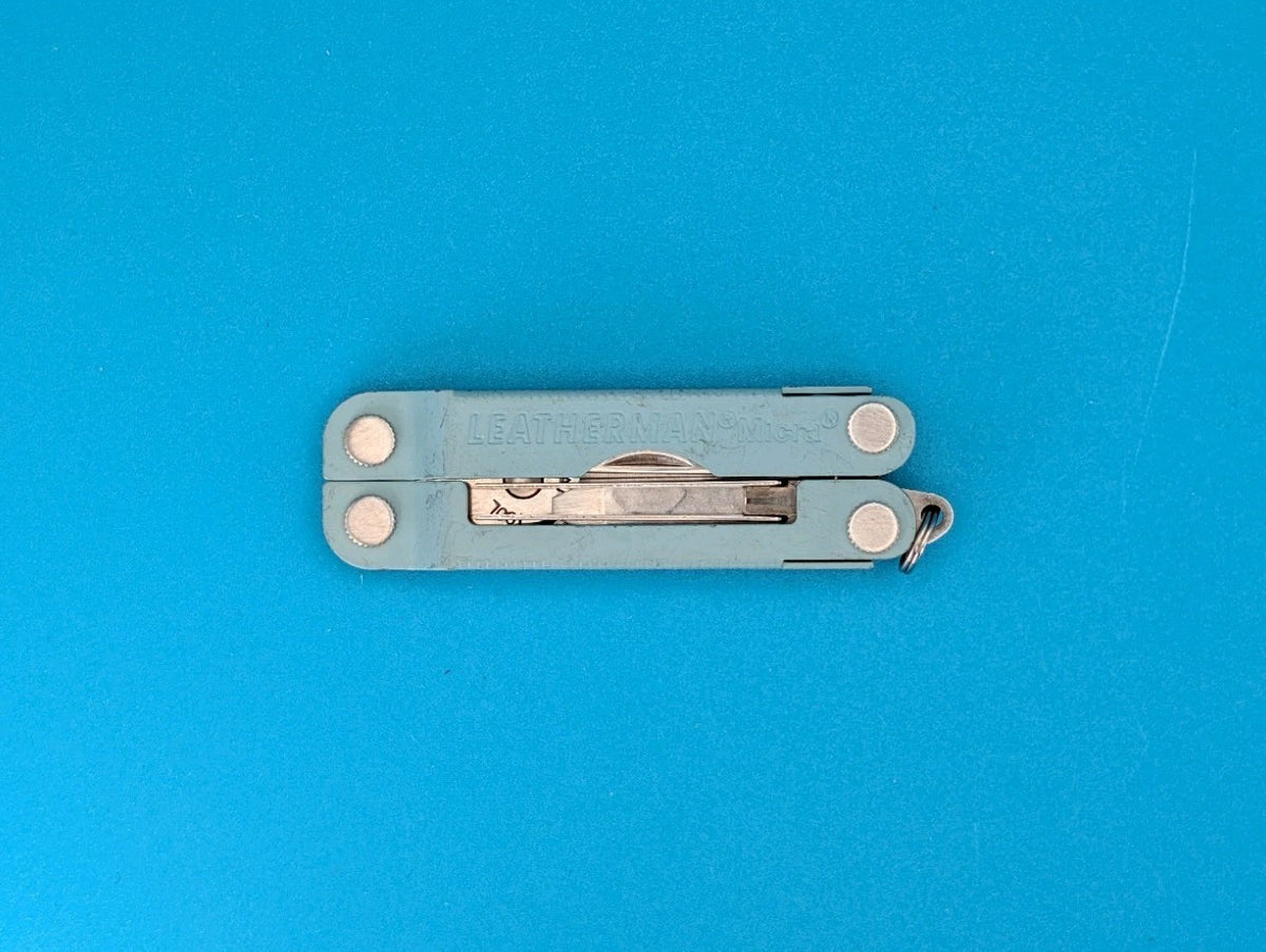 Leatherman Micra Multi-Tool, Knife, Scissors, Key Ring, Artic Blue!