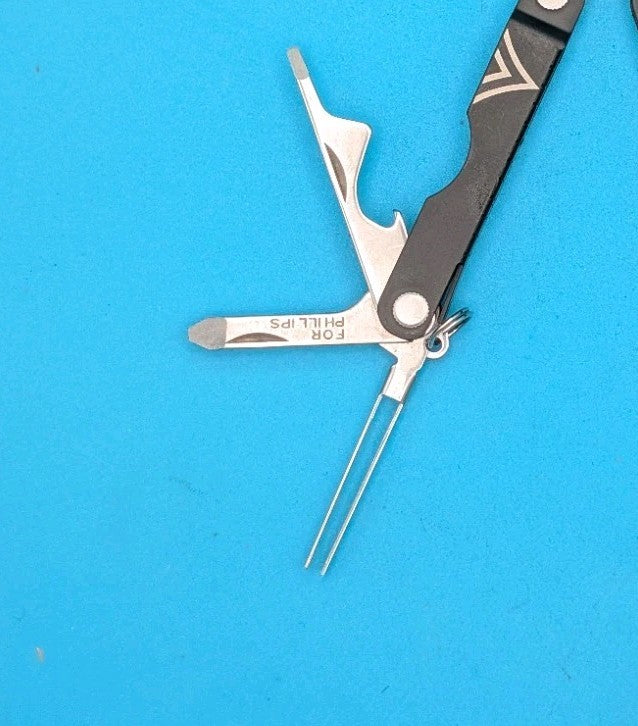 Leatherman Micra Multi-Tool, Knife, Scissors, Key Ring, Custom Pattern!