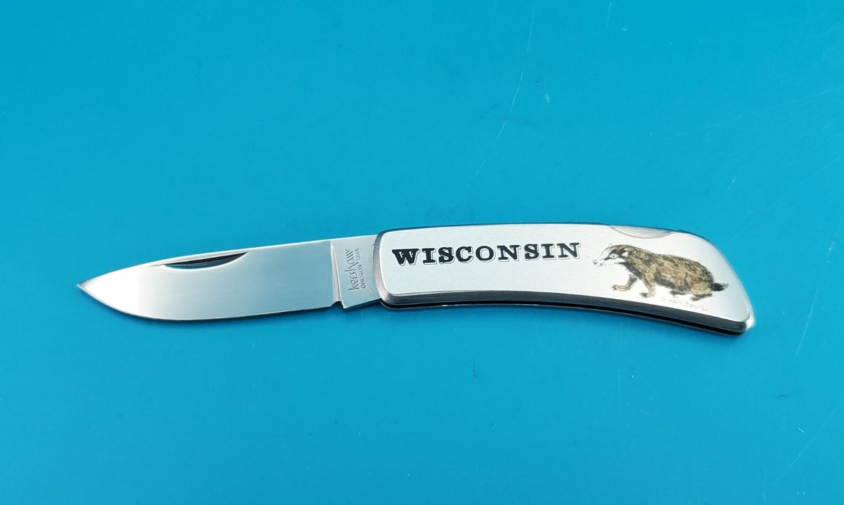 Wisconsin Badger Kershaw  Kai Lockback Folding Knife 5200 Japan ( G. HARBOUR)