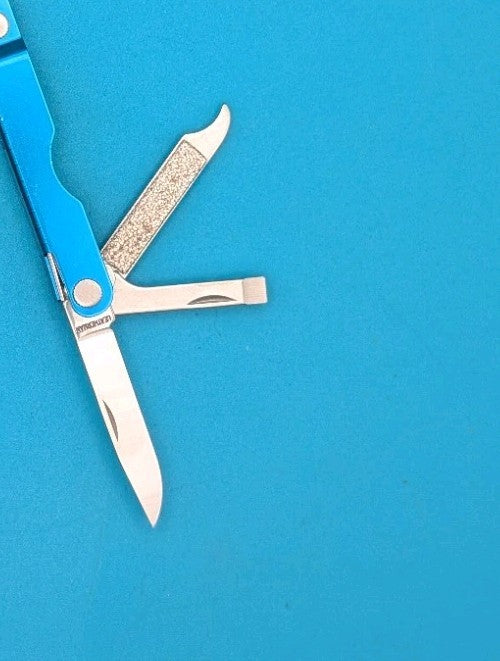 Leatherman Micra Multi-Tool, Knife, Scissors, Key Ring, Blue!