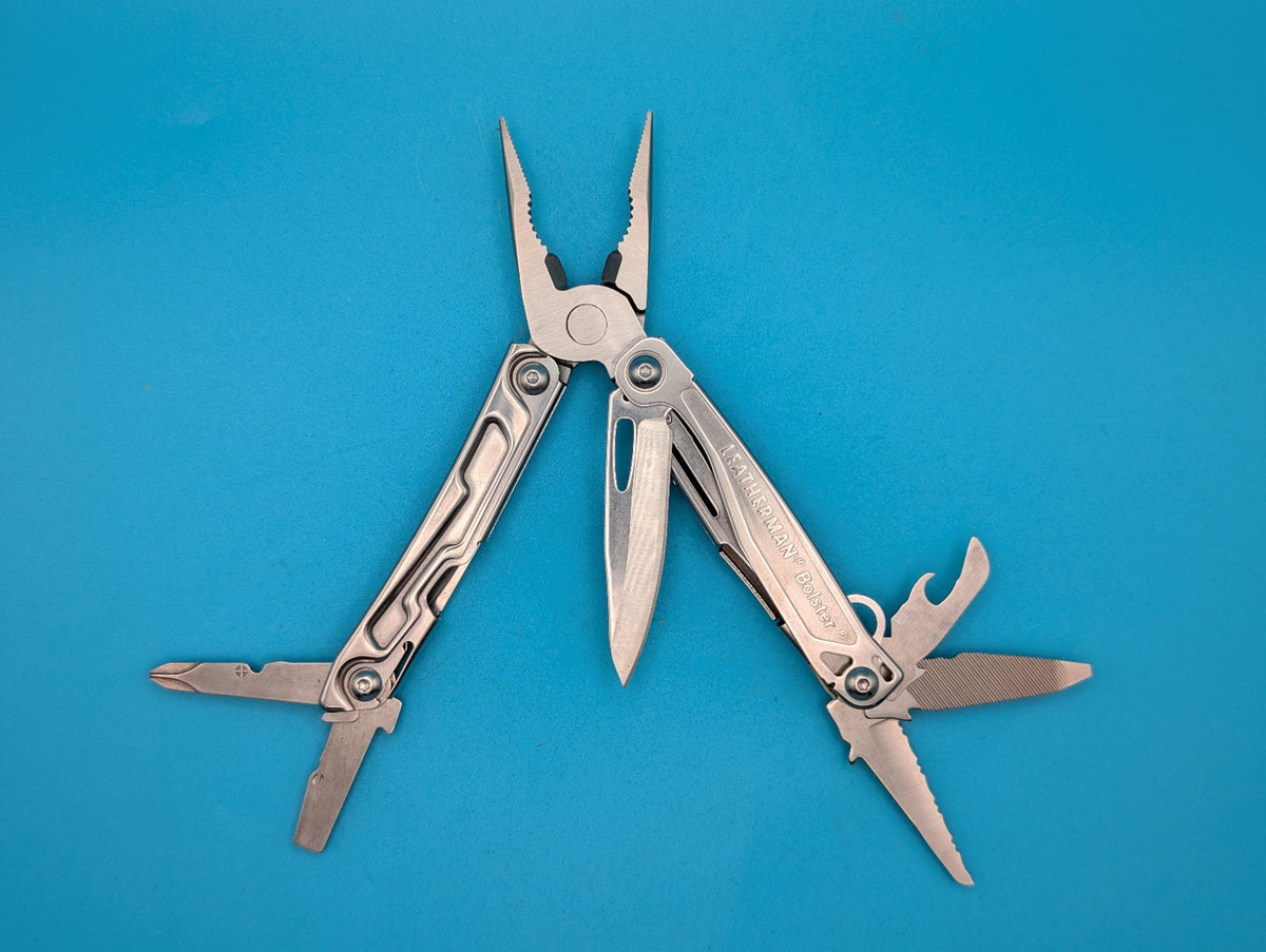 Leatherman Bolster 13 Tool Stainless Steel Multi-Tool! With Sheath!