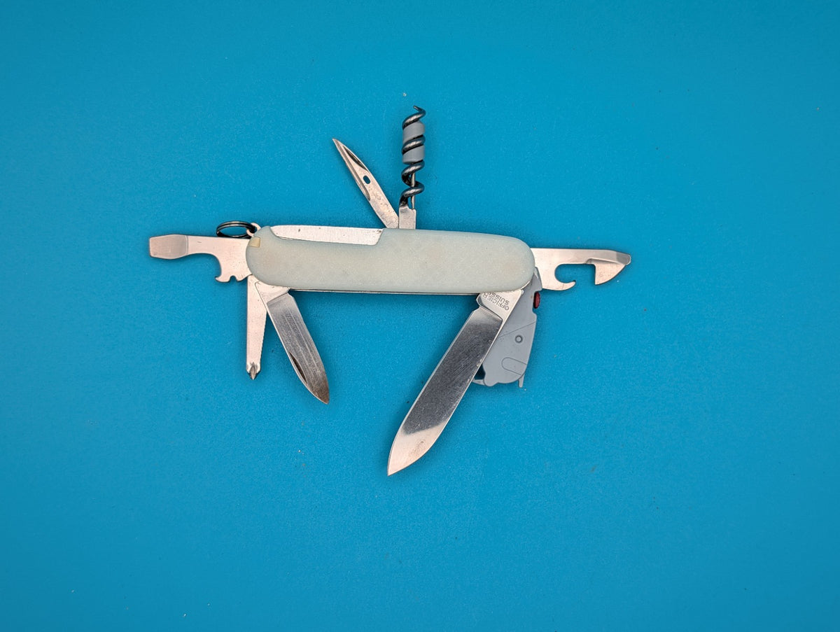 Custom Victorinox Spartan Lite Swiss Army Knife Multi Tool! Glow in the Dark!