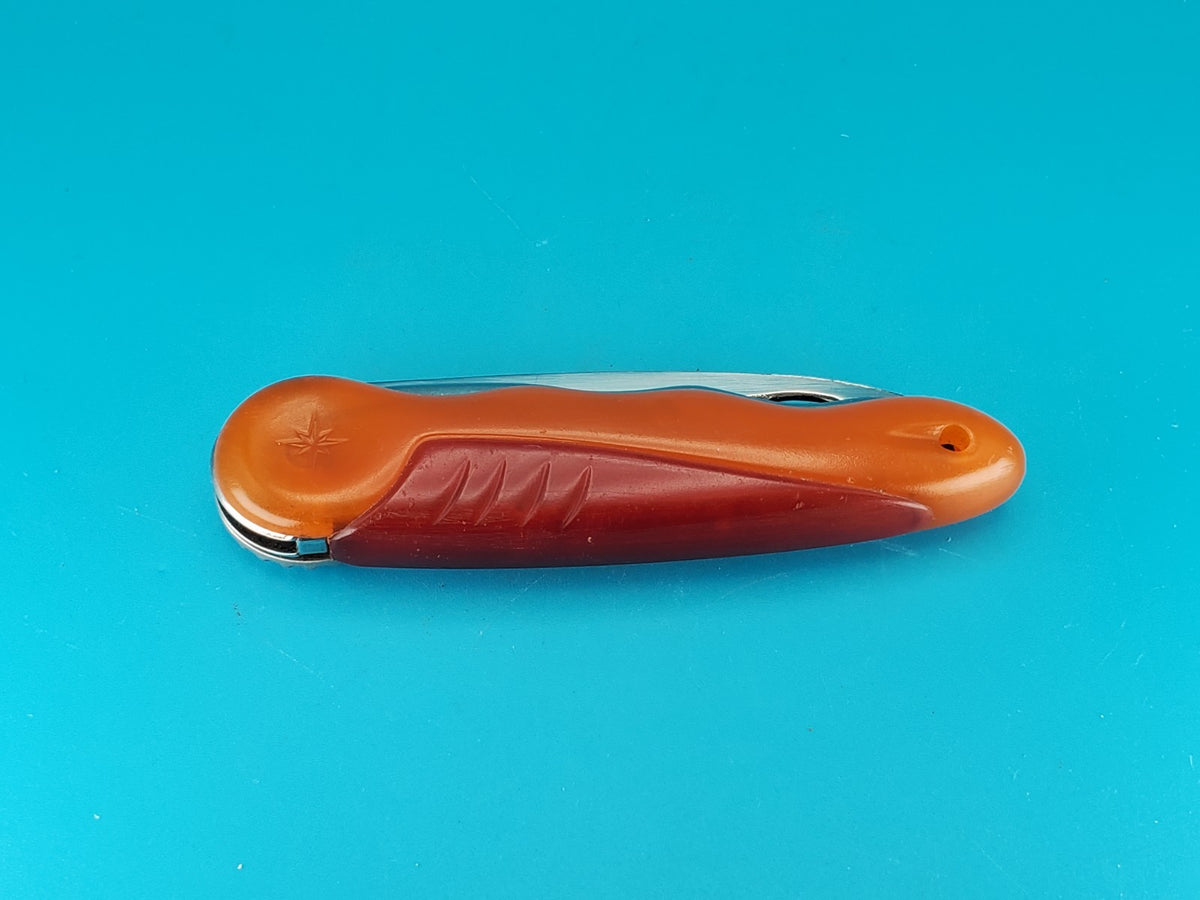 RARE FLORINOX FRANCE LE KOOTO DESIGN BY BARRE WHEEL OPENER LINERLOCK KNIFE!