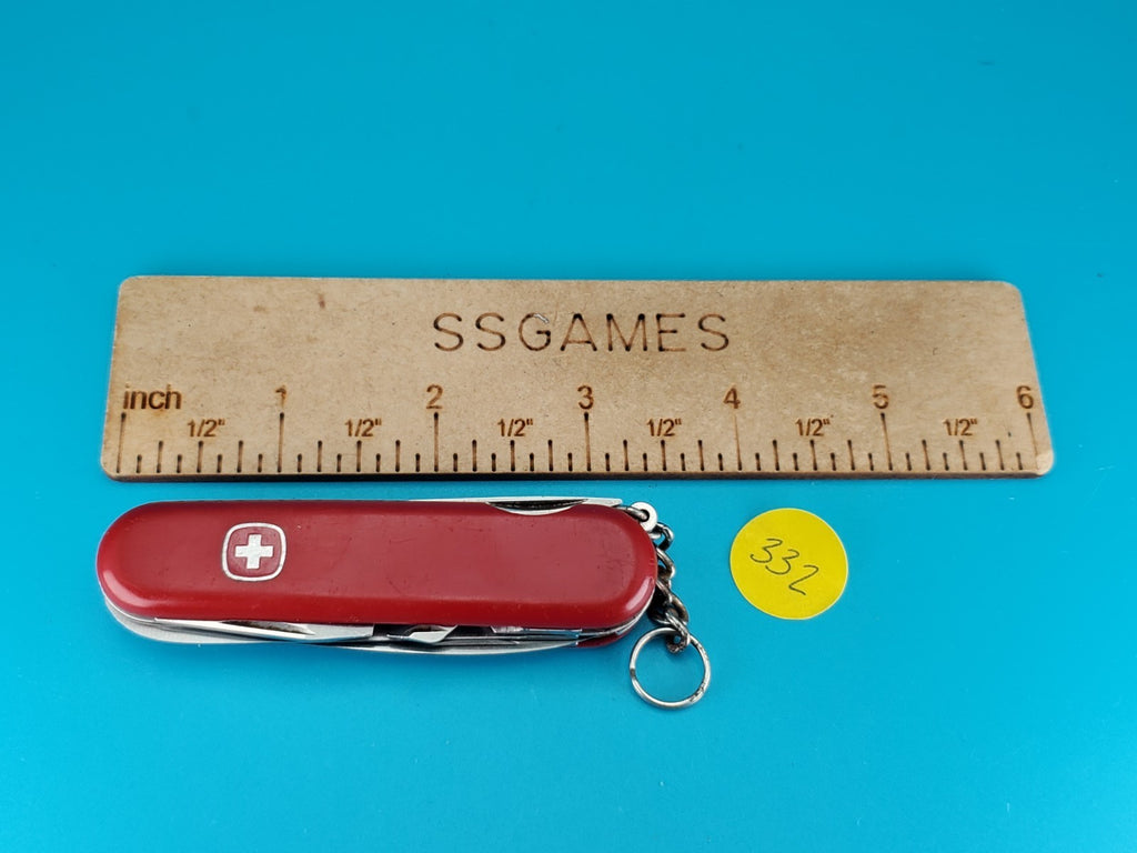 Vintage Wenger 1.13.51 Swiss Army Knife Multi Tool! Red! With Dog Can Leg Opener