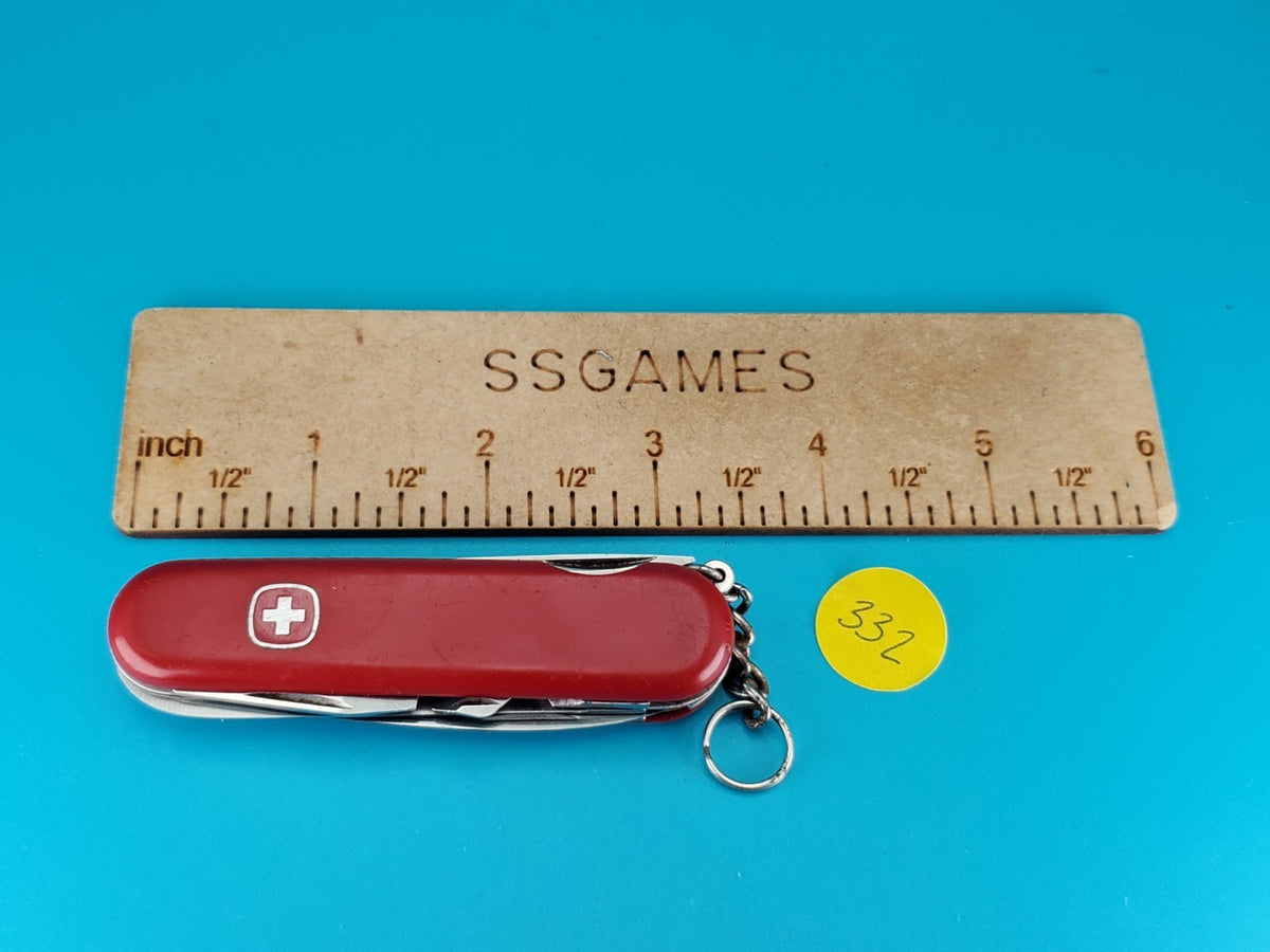 Vintage Wenger 1.13.51 Swiss Army Knife Multi Tool! Red! With Dog Can Leg Opener