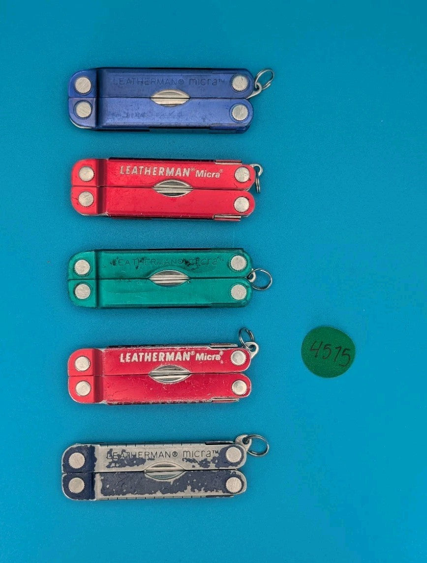 Leatherman Micra Multi-Tool Knife Scissors Key Ring! MIXED COLORS! LOT OF 5!