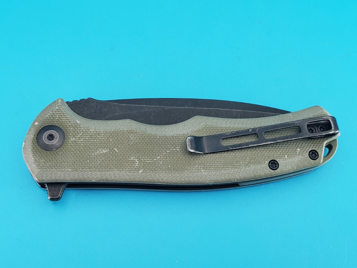 Civivi Praxis Flipper Pocket Knife Liner Lock Plain Edge Blade!