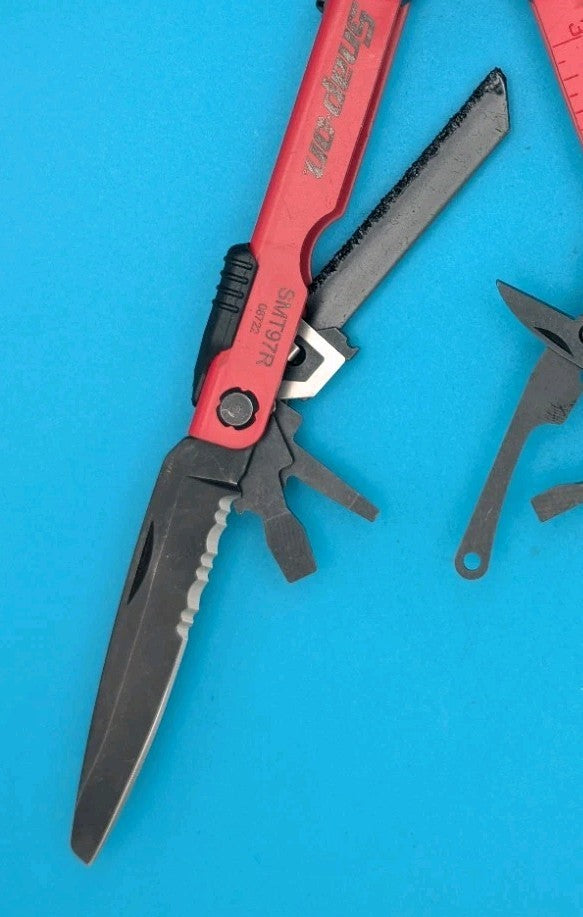 Gerber MP600 Black Oxide Multi-Tool Needle Nose Pliers! RED & BLACK! SNAP ON!