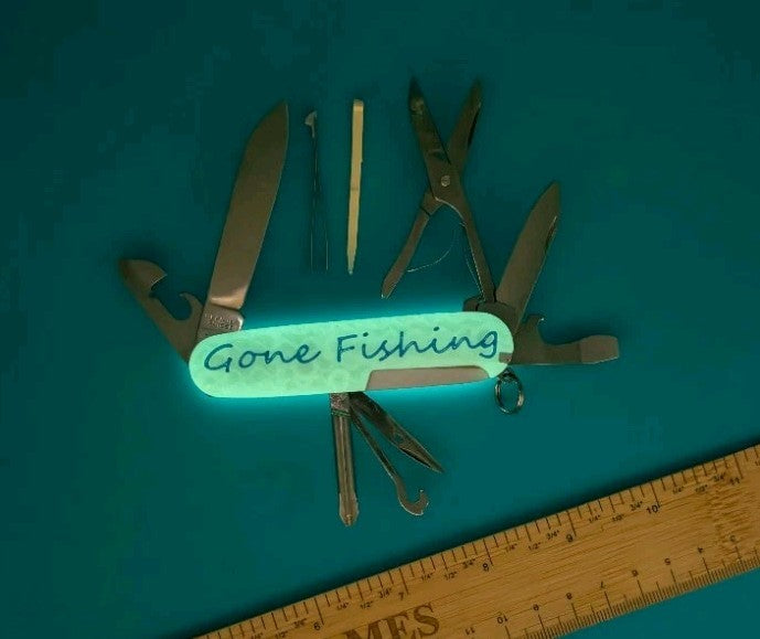 Custom Victorinox Super Tinker Glow in the Dark Swiss Army Knife Multi Tool!