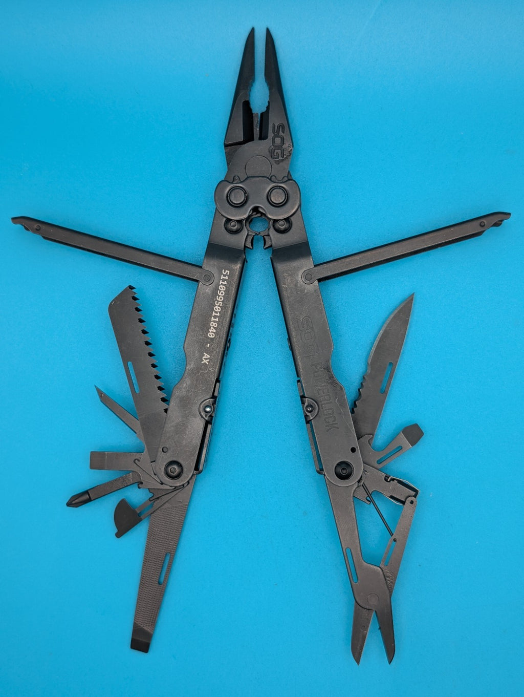 SOG PowerLock Multi Tool! WITH SHEATH! BLACK!