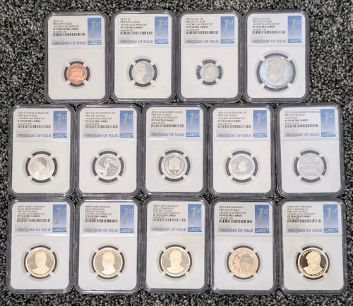 2015 NGC PF 70 ULTRA CAMEO,  Complete 14 COIN CLAD SET, FIRST DAY OF ISSUE!!!