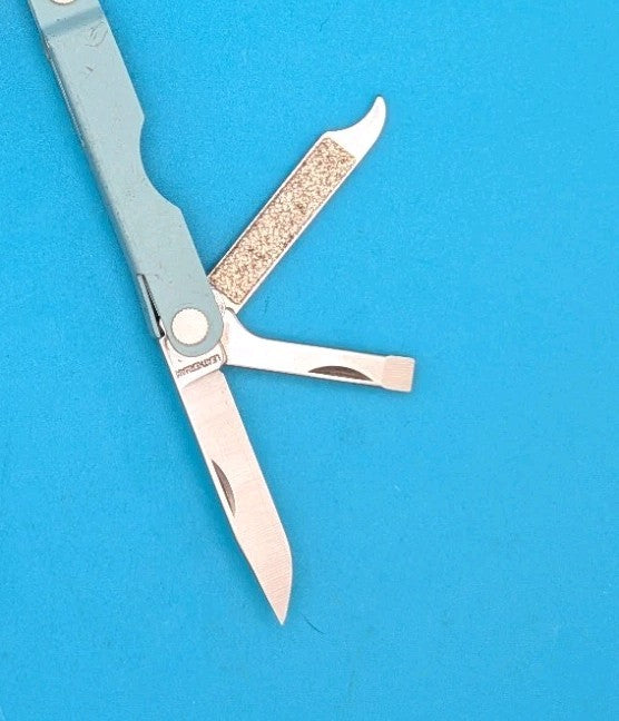 Leatherman Micra Multi-Tool, Knife, Scissors, Key Ring, Teal Blue!