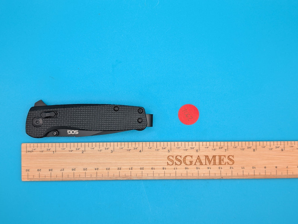 Sog Terminus XR 2.95" D2 Steel Blade Folding Knife! Black!