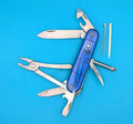 Victorinox Mechanic Swiss Army Knife Blue Translucent 91mm Pliers Phillips!