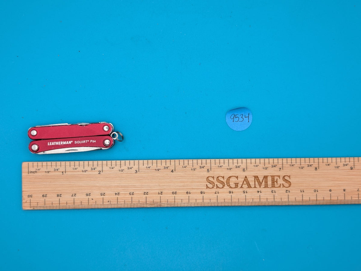 Leatherman SQUIRT PS4 Multi-Tool With Pliers Scissors Knife RED!