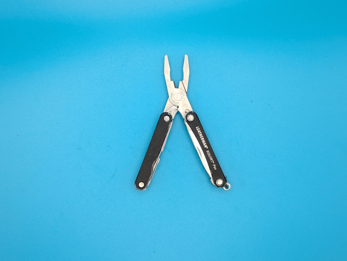 Leatherman Squirt PS4 Multi-Tool With Pliers Scissors Knife Black