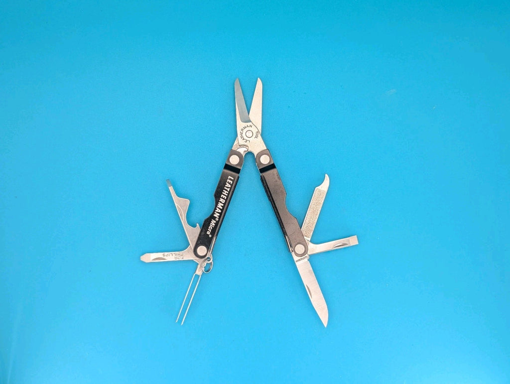 Leatherman Micra Multi-Tool Knife Scissors Key Ring! MIXED COLORS! LOT OF 5!
