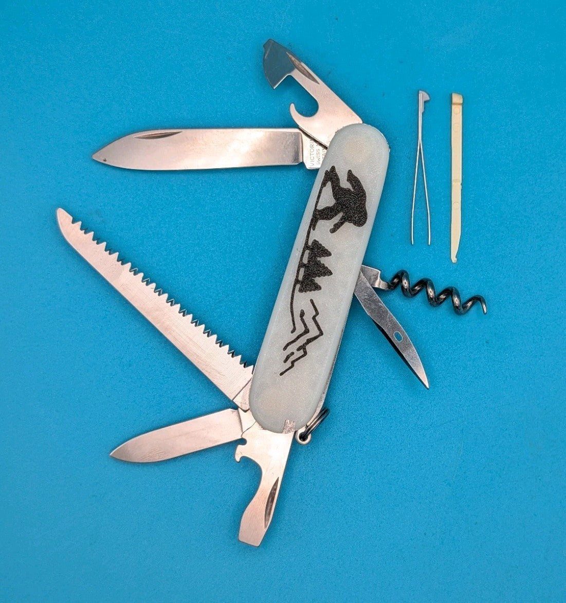 Custom Victorinox Camper Glow in the Dark Swiss Army Knife!
