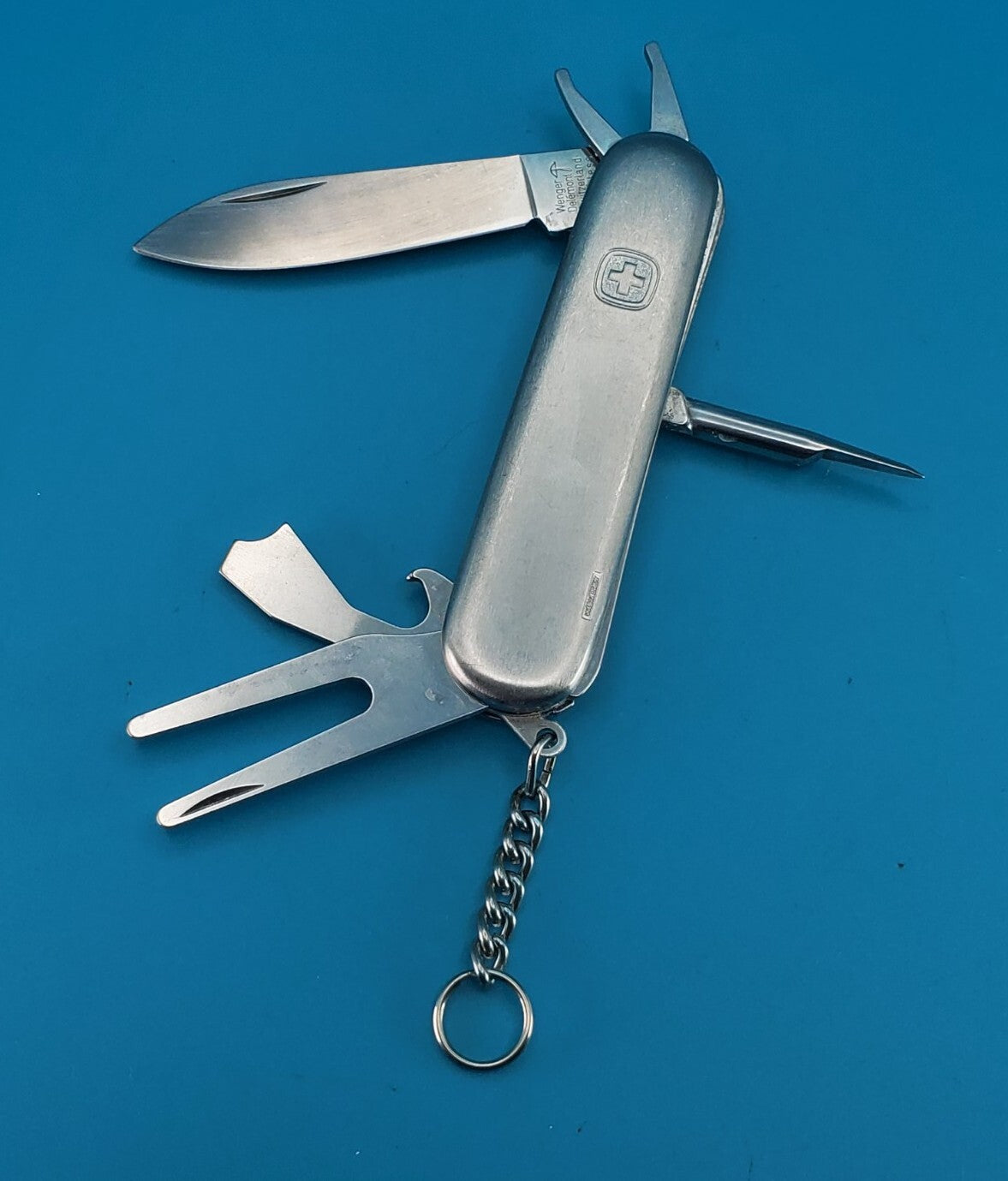 Wenger Golf Pro Stainless Steel Swiss Army Knife! RARE! *ACADEMY PETROLEUM*