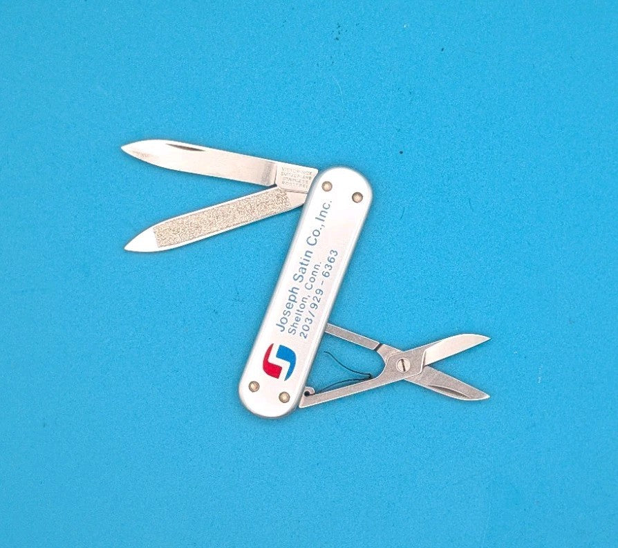 Vintage Victorinox Swiss Army Knife Silver Smooth Alox Companion 58mm