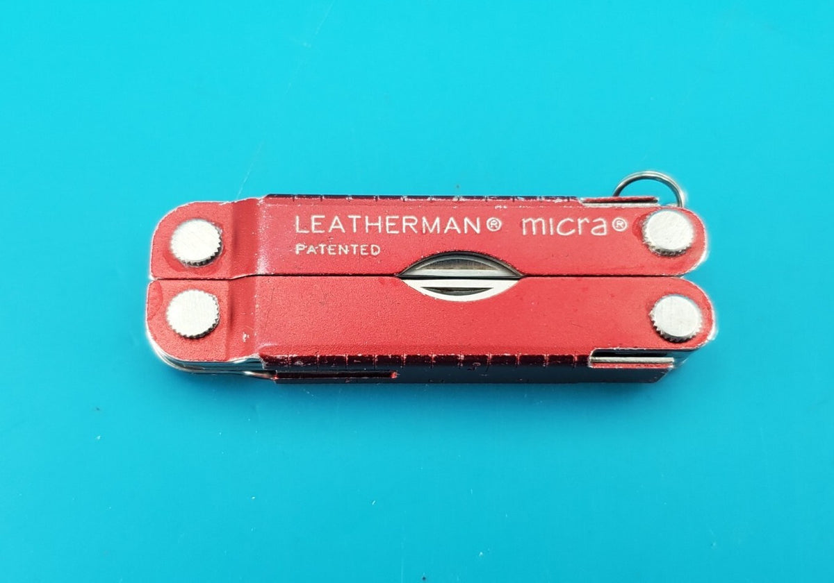 Leatherman Micra Multi-Tool, Knife, Scissors, Key Ring, Red!