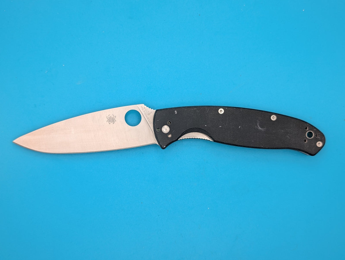 Spyderco Resilience Lightweight Folding Knife, SS Blade, Black FRN Handle