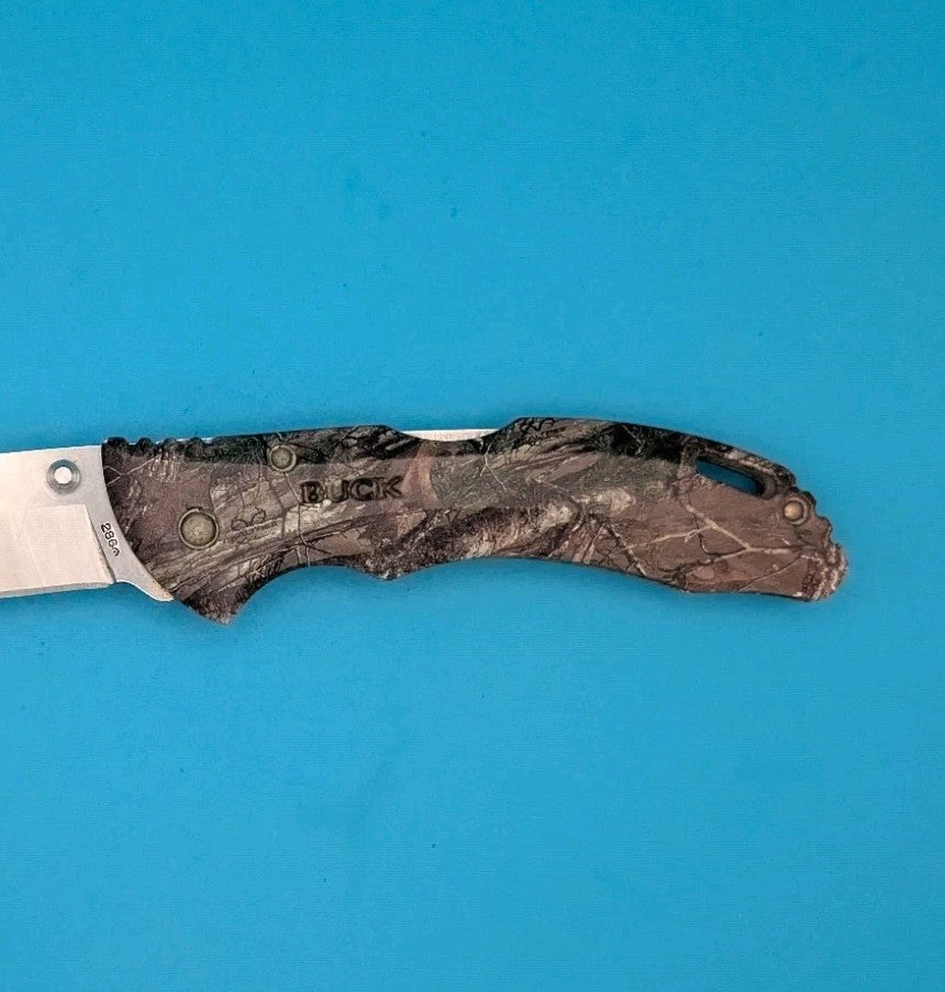 Buck USA FOREST CAMO 286 Lockback Plain Edge Folding Pocket Knife!
