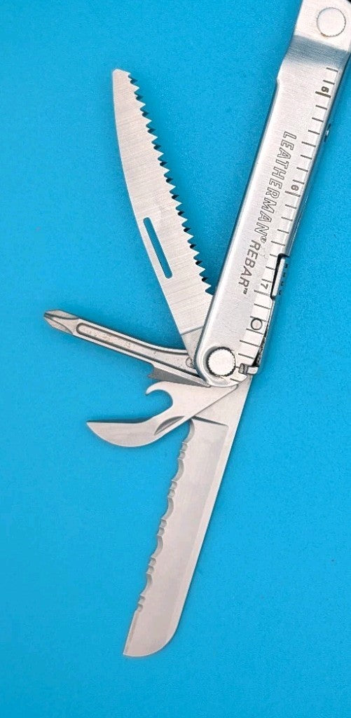 Leatherman Rebar Knife Multi-Tool! Stainless! USED