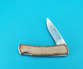 Vintage Buck 529A Buckskin Plain Edge Folding Pocket Knife! 1988