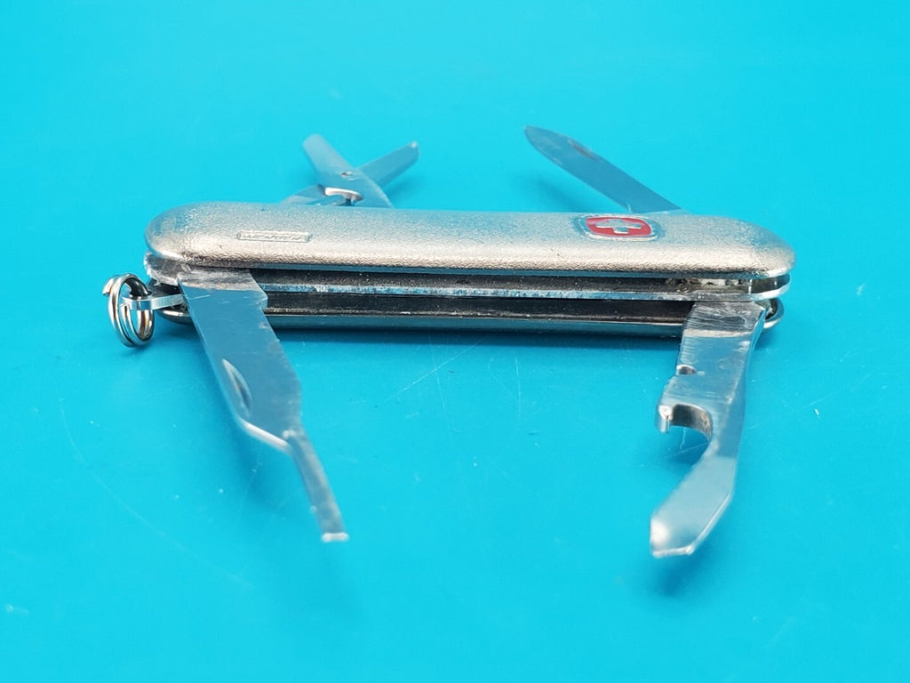 Wenger Brushed Stainless Steel PocketTech Swiss Army Knife Multi Tool! RARE!